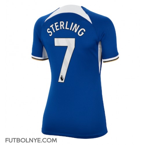Camiseta Chelsea Raheem Sterling #7 Primera Equipación para mujer 2023-24 manga corta